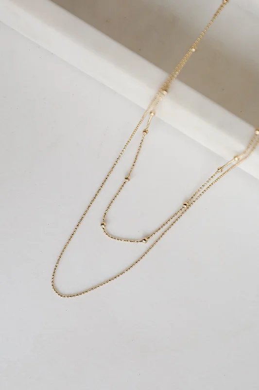 Best Jewelry Sale – Shop Exclusive Designs Now Kinsley Gold Layered Chain Necklace