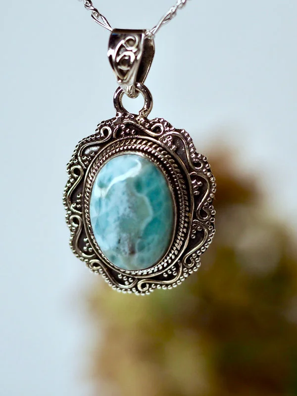 Premium Diamond Jewelry For Unforgettable Moments Larimar Edelsteen Hanger 925 zilver