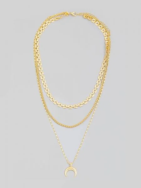 Unmissable Jewelry Discounts – Elevate Your Look For Less Layered Crescent Necklace