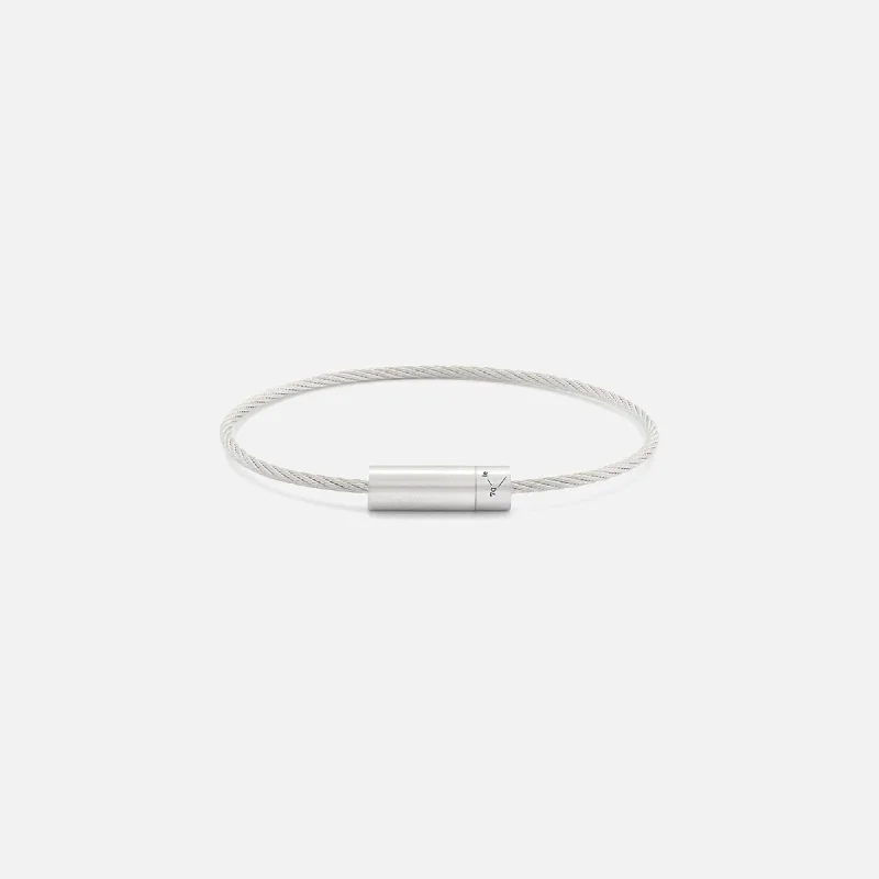 Flash Sale On Stunning Jewelry – Don't Miss Out Le Gramme 7g Cable Bracelet - Brushed Sterling Silver