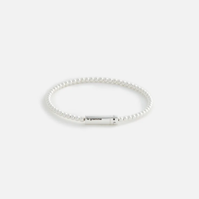 Shop Stylish Jewelry Now And Save Big Le Gramme 11g Polished Sterling Silver Beads Bracelet - Silver