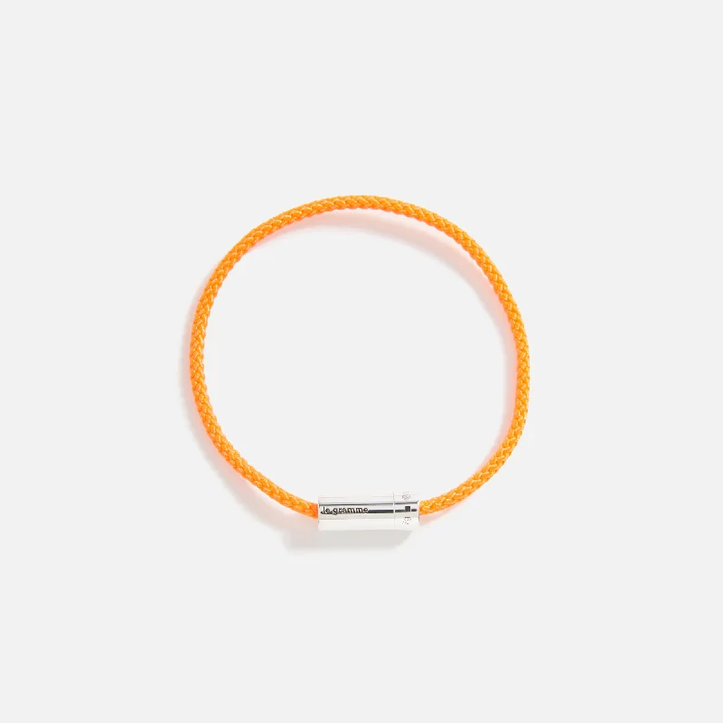 Premium Jewelry Now Available At Special Discounts Le Gramme 7g Nato Cable Bracelet - Orange