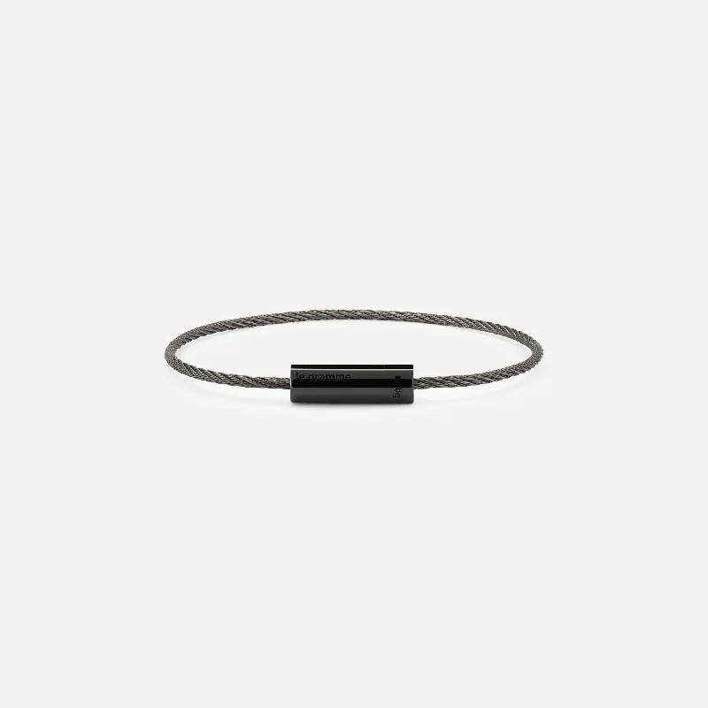 Discounted Luxury Jewelry – Shine Without The Splurge Le Gramme 5g Polished Ceramic Cable Bracelet - Ceramic