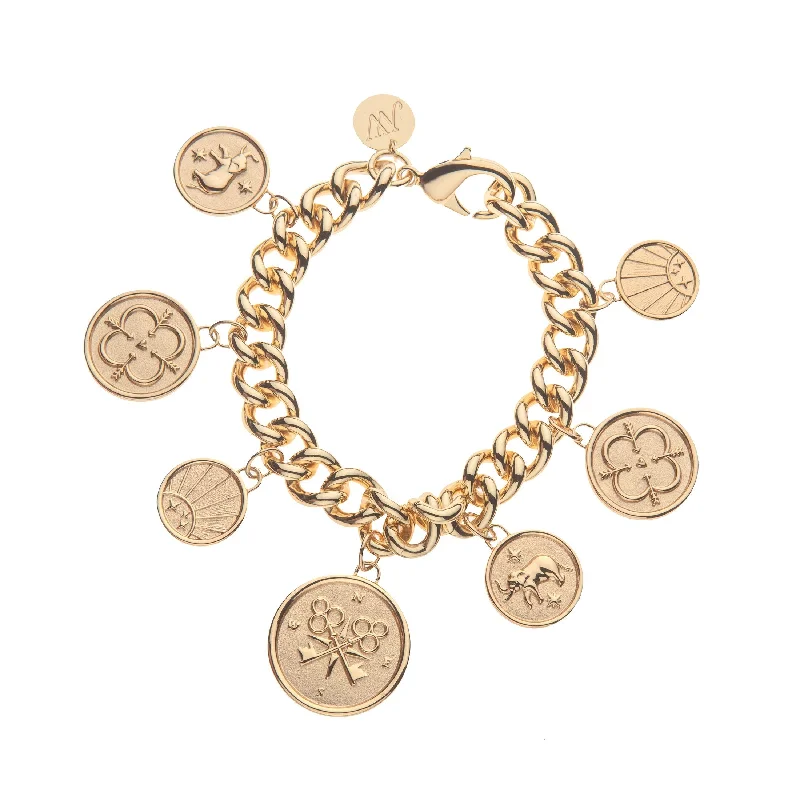 Versatile Layering Jewelry For Effortless Chic LUCKY Lost Treasure Coin Bracelet