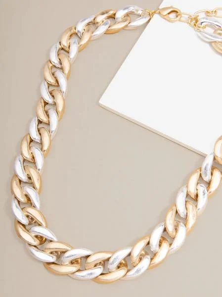 Unbeatable Offers On Luxury And Everyday Jewelry Mixed Metal Chain Necklace