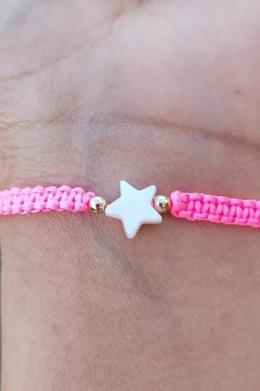 Elevate Your Jewelry Collection With Limited-Time Savings Adults - Star - Mother of Pearl Citron Bracelets - Neon Pink Elevate Your Jewelry Collection With Limited-Time Savings Adults - Star - Mother of Pearl Citron Bracelets - Neon Pink