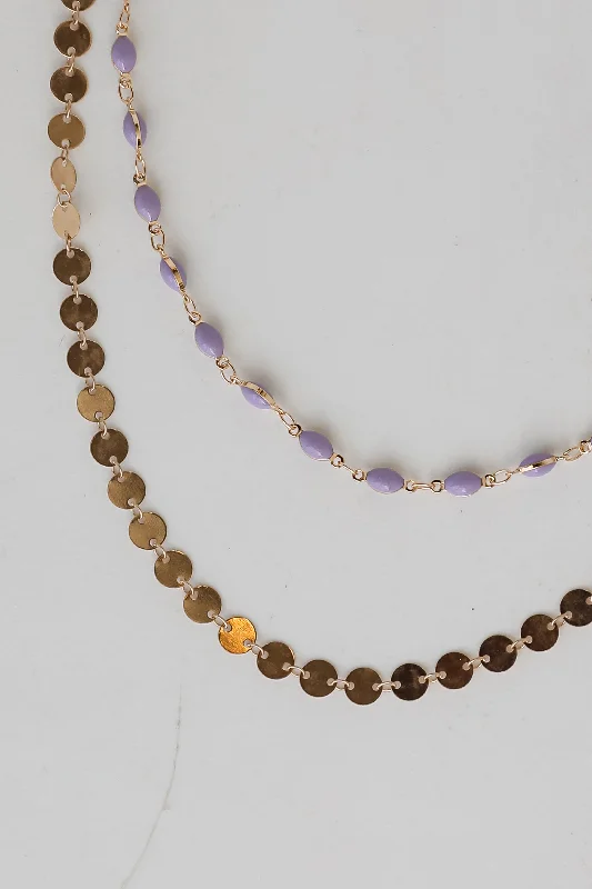 Sparkle For Less – Shop Our Limited-Time Jewelry Deals Naomi Lavender Layered Necklace