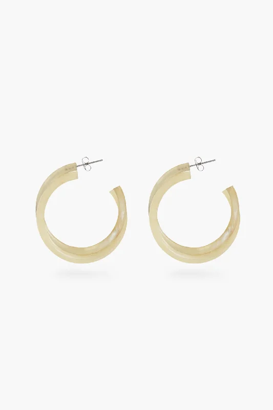Chic And Stylish Jewelry At Discounted Prices Natural Horn Twist Skinny Hoop