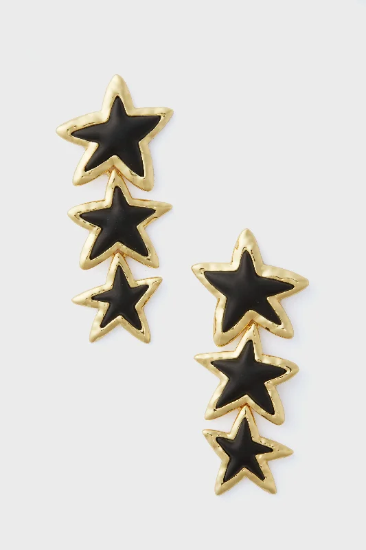 Discounted Jewelry For A Glamorous Look Noir Stars Odette Earrings