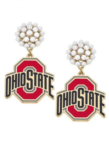 Seasonal Jewelry Deals – Elevate Your Style Ohio State Pearl Earrings