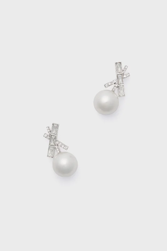 Pearl and Crystal Renee Earrings