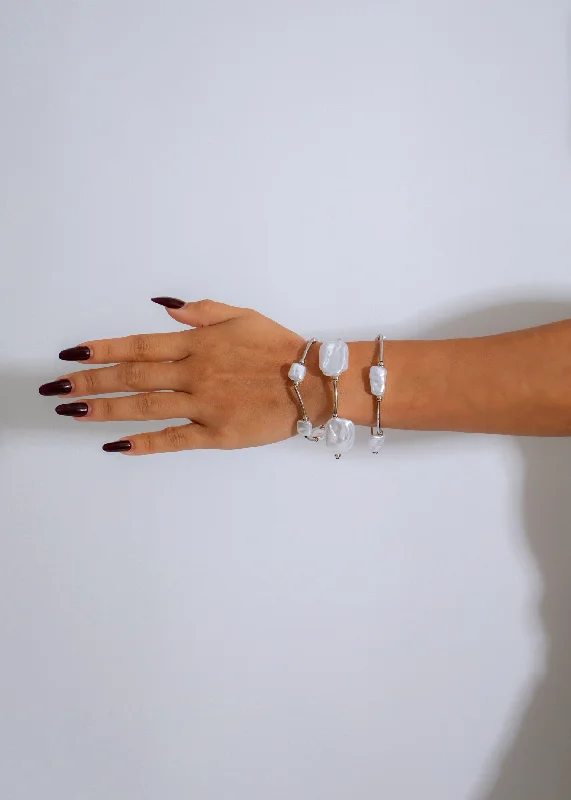 Jewelry Sale – Exclusive Styles At Lower Prices Pearl Cascade Bracelet Silver