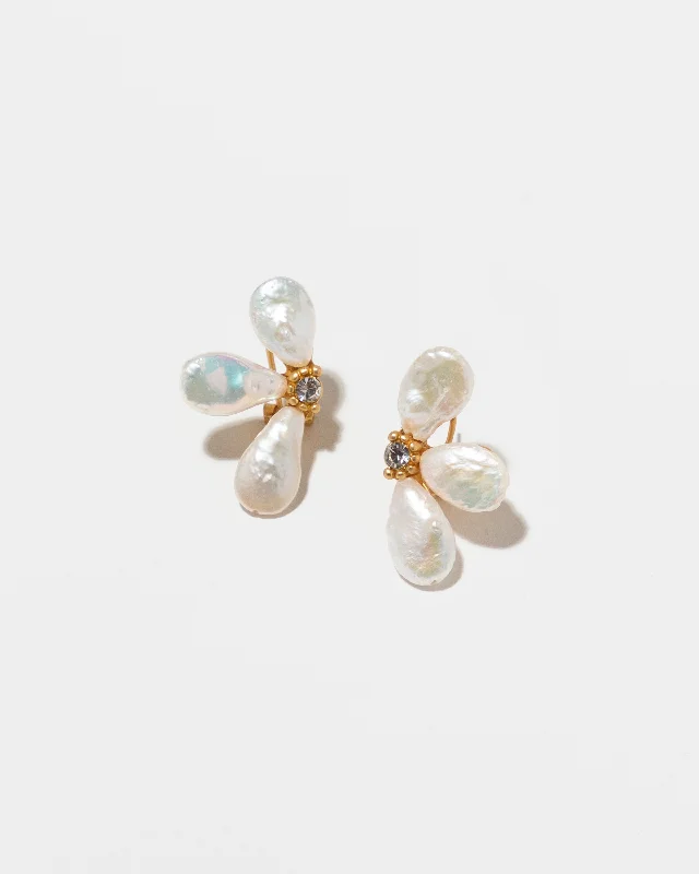 Luxury Jewelry Without The Luxury Price Tag Pearl Petal Stud Earrings