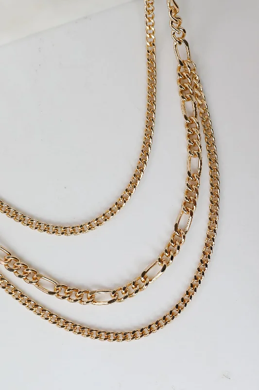 Fashion-Forward Jewelry At Incredible Prices Quinn Gold Layered Chain Necklace