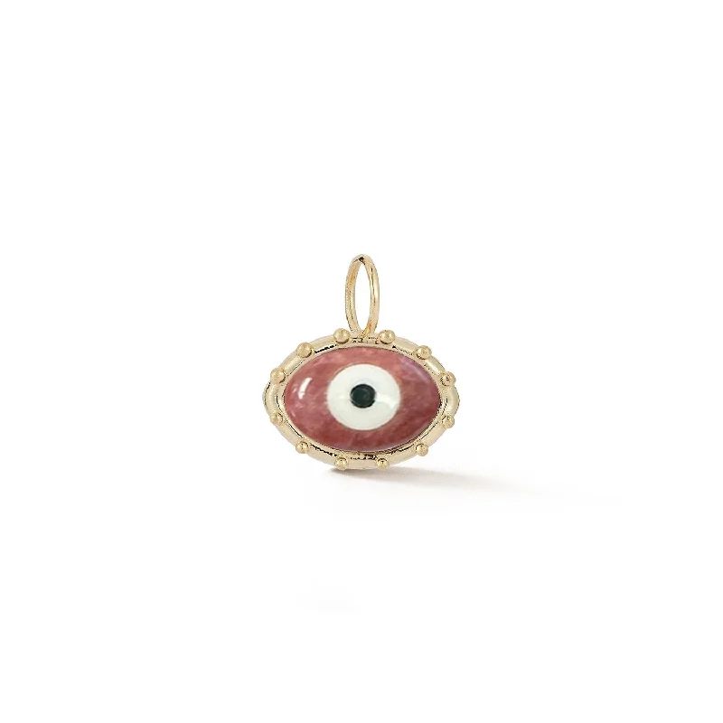 Get The Sparkle You Love At Prices You Adore Rhodonite and Onyx Evil Eye Charm