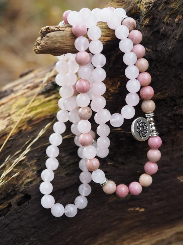 Stunning Statement Jewelry, Unbeatable Discounts RozenQuartz, Rhodoniet Mala