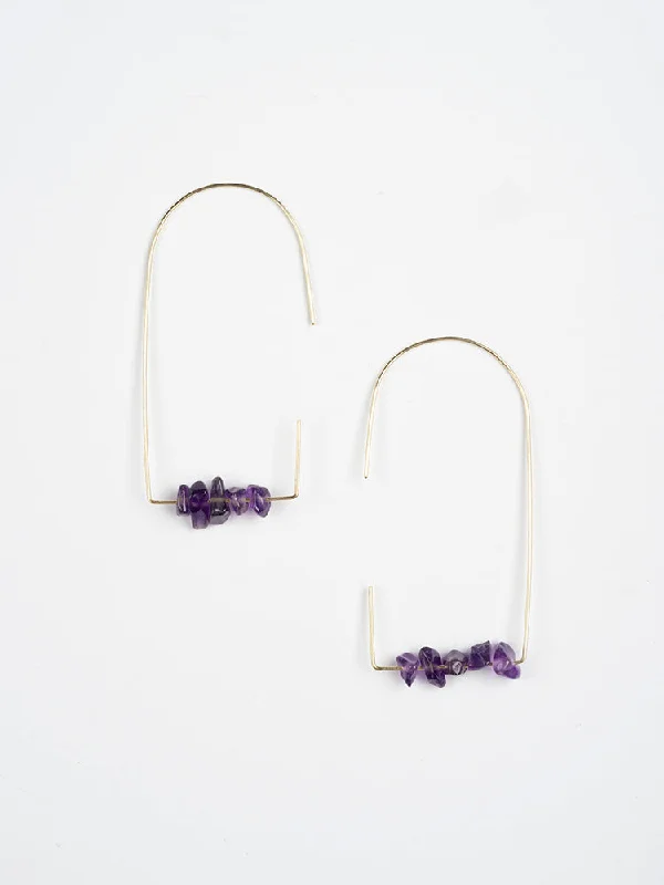 Sparkle For Less – Shop Jewelry Deals Now Savvy Hook Earrings - Amethyst