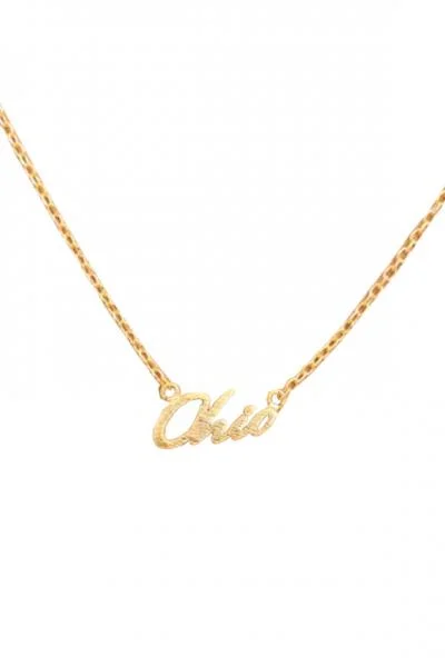 Limited-Time Jewelry Sale – Elegant Styles At Less Script Ohio Necklace