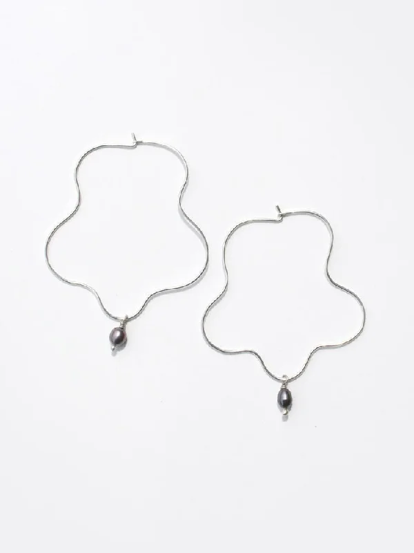 Dazzling Deals On Necklaces, Bracelets, And More Sea Squiggle Hoops - Silver