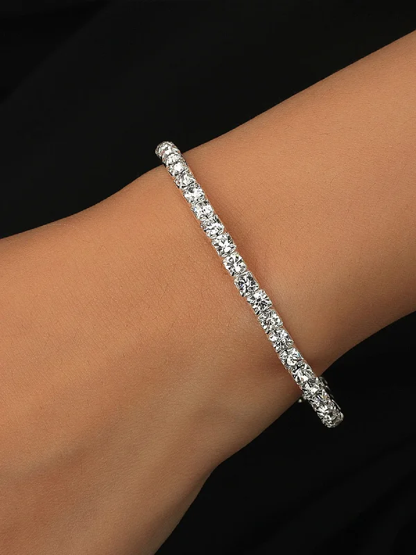Affordable Luxury Jewelry For Every Occasion Simple Thin Rhinestone Tennis Bracelet
