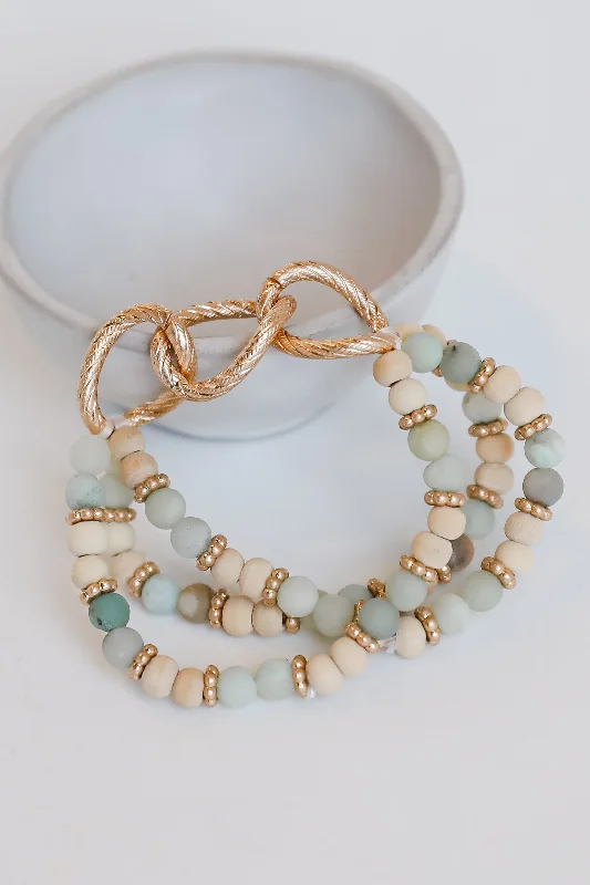 Limited-Time Jewelry Discounts – Shine Without The Splurge FINAL SALE - Sloane Mint Beaded Bracelet Set Limited-Time Jewelry Discounts – Shine Without The Splurge FINAL SALE - Sloane Mint Beaded Bracelet Set
