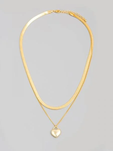 Best-Selling Jewelry Now Available At Special Deals Snake Chain Heart Necklace
