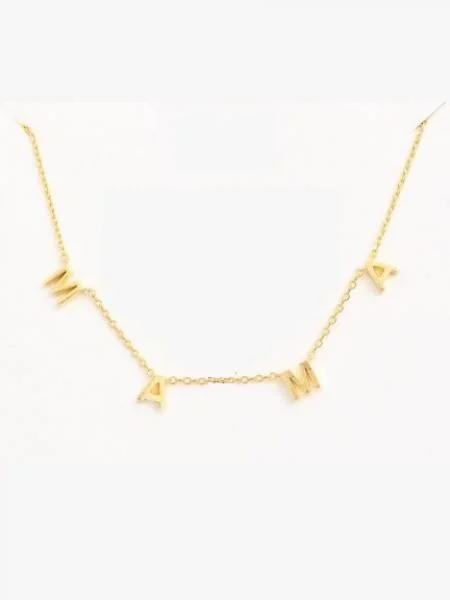 Luxury Jewelry Sale – Sparkle For Less Spaced Letters MAMA Necklace