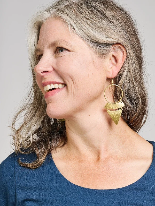 Exclusive Online Discounts On Stylish Jewelry Stacked Sunra Earrings Gold