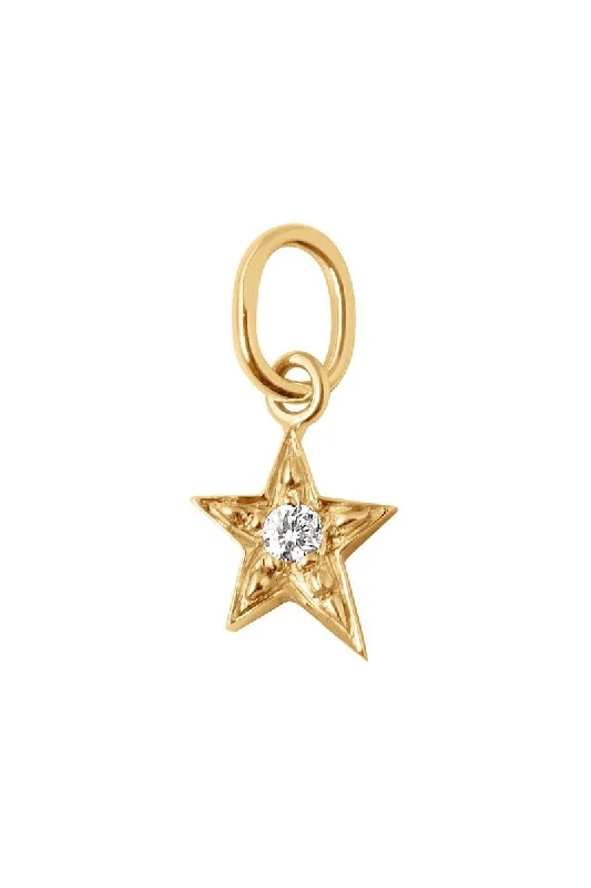 Star Diamond Pendant - Yellow Gold