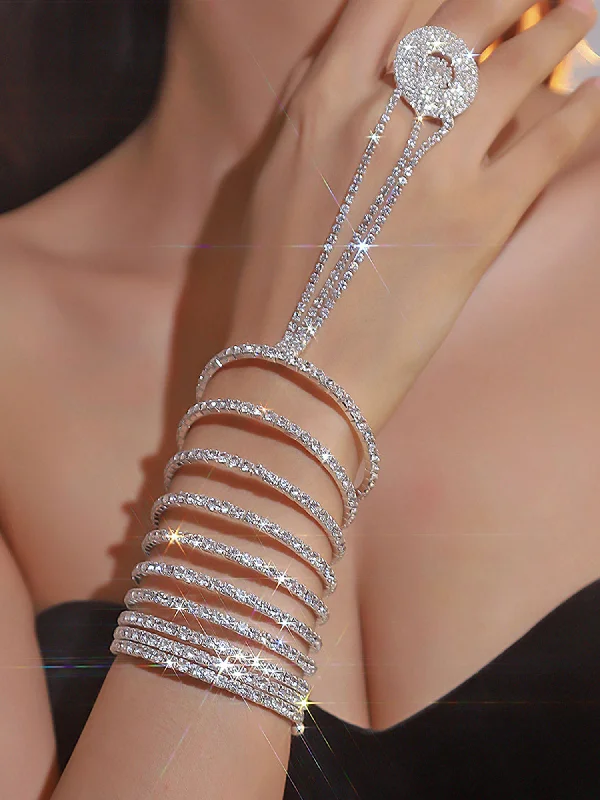 Grab Your Favorite Jewelry At The Lowest Prices Stylish Multilayer Mitten Bracelet With Rhinestone Grab Your Favorite Jewelry At The Lowest Prices Stylish Multilayer Mitten Bracelet With Rhinestone