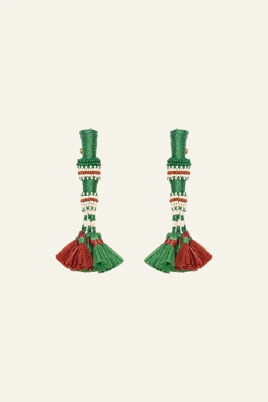 Swahili Earrings in Jade