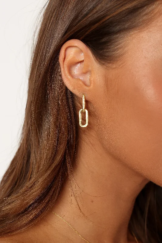 Big Discounts On Elegant Jewelry Collections Teagan Double Hoop Earrings - Gold