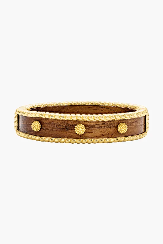 Delicate Crystal Jewelry For Sophisticated Charm Teak Small Hinged Cuff