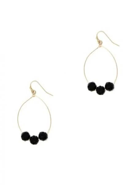 Holiday Jewelry Sale – Perfect Gifts At The Best Prices Teardrop Trio Black Crystal Earrings