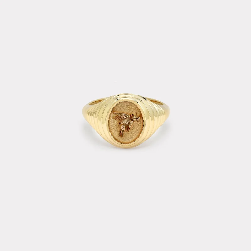 Celebrate Every Occasion With Sparkling Savings Tiered Fantasy Signet - Flying pig