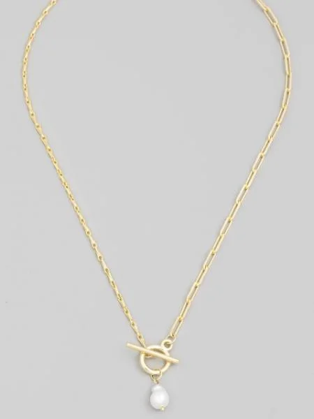 Exclusive Jewelry Bundles At Discounted Rates Toggle Pearl Necklace