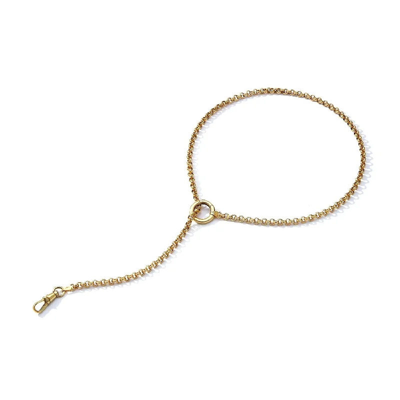 High-Quality Gemstone Jewelry For Special Occasions Transitional Belcher Chain with Spinning Dog Clip and Removable Charm Ring High-Quality Gemstone Jewelry For Special Occasions Transitional Belcher Chain with Spinning Dog Clip and Removable Charm Ring