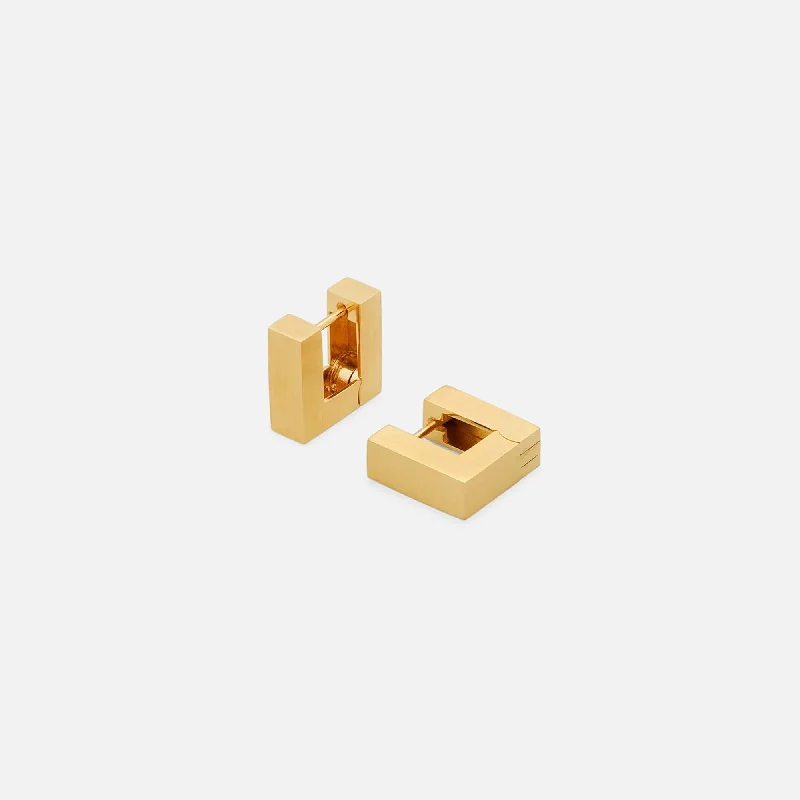 Limited-Stock Jewelry Sale – Once It's Gone, It's Gone Tom Wood Small Square Hoops - Gold Limited-Stock Jewelry Sale – Once It's Gone, It's Gone Tom Wood Small Square Hoops - Gold
