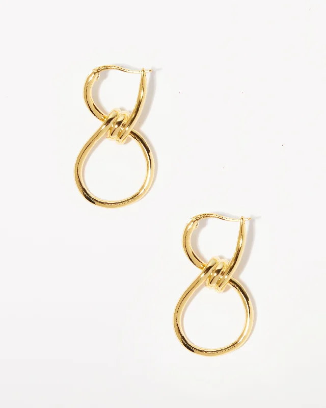 Get Ready To Sparkle – Special Jewelry Discounts 18K Gold Plated Twisted Hoop Earrings