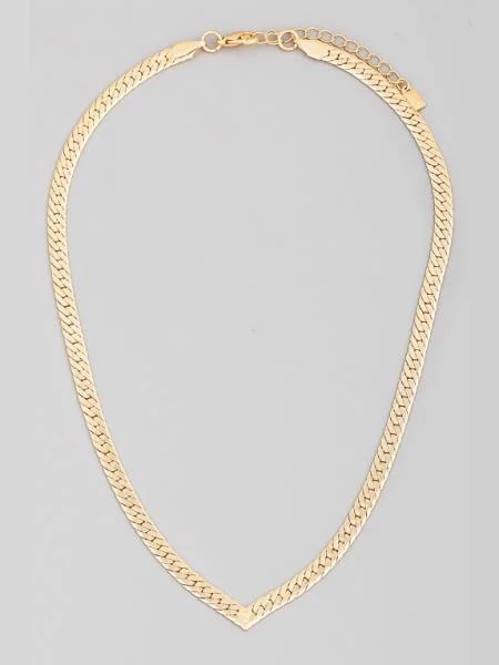 Elegant Jewelry At Unbeatable Offers – Shop Before It's Gone V Cut Snake Chain Necklace Elegant Jewelry At Unbeatable Offers – Shop Before It's Gone V Cut Snake Chain Necklace
