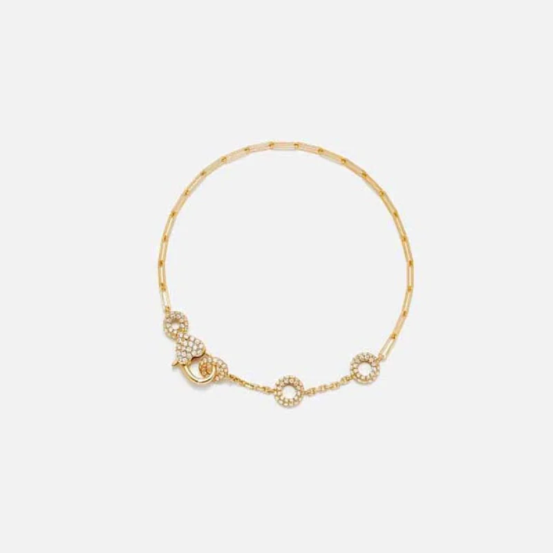 Exclusive Jewelry Offers – Shine For Less Yvonne Leon Baguette Riviere Bracelet in 18K Yellow Gold - Yellow Gold