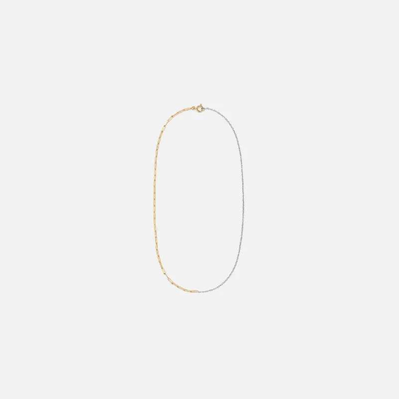 Affordable Luxury Jewelry For Every Occasion Yvonne Leon Collier Solitaire Nu PM - Yellow / White Affordable Luxury Jewelry For Every Occasion Yvonne Leon Collier Solitaire Nu PM - Yellow / White