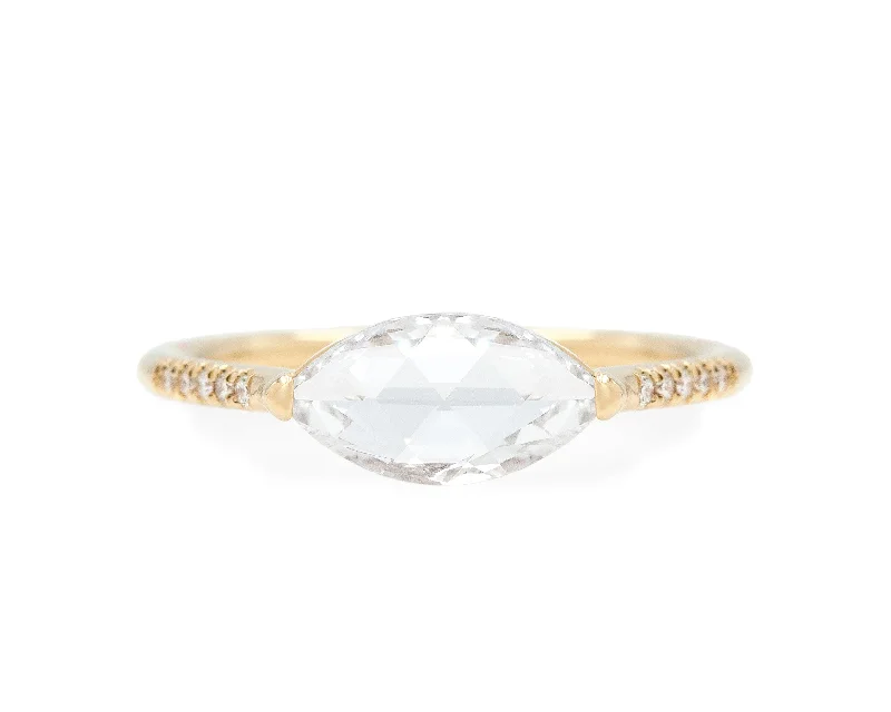 Glamorous Jewelry, Glamorous Deals – Shop Now 0.98-Carat Rose Cut Marquise Diamond Ring Glamorous Jewelry, Glamorous Deals – Shop Now 0.98-Carat Rose Cut Marquise Diamond Ring
