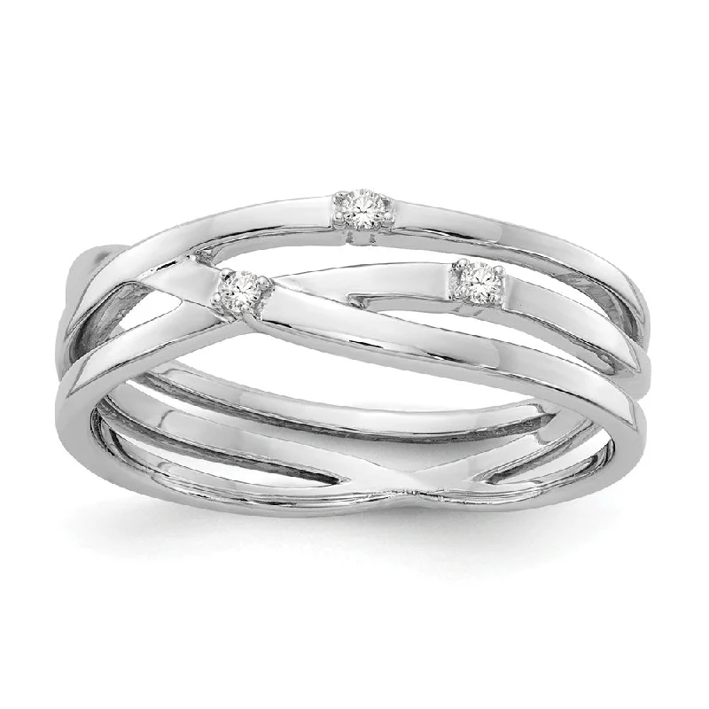 Timeless Elegance, Temporary Discounts – Act Fast .03 Ctw Diamond Split Shank 6mm Rhodium Plated Sterling Silver Ring Timeless Elegance, Temporary Discounts – Act Fast .03 Ctw Diamond Split Shank 6mm Rhodium Plated Sterling Silver Ring