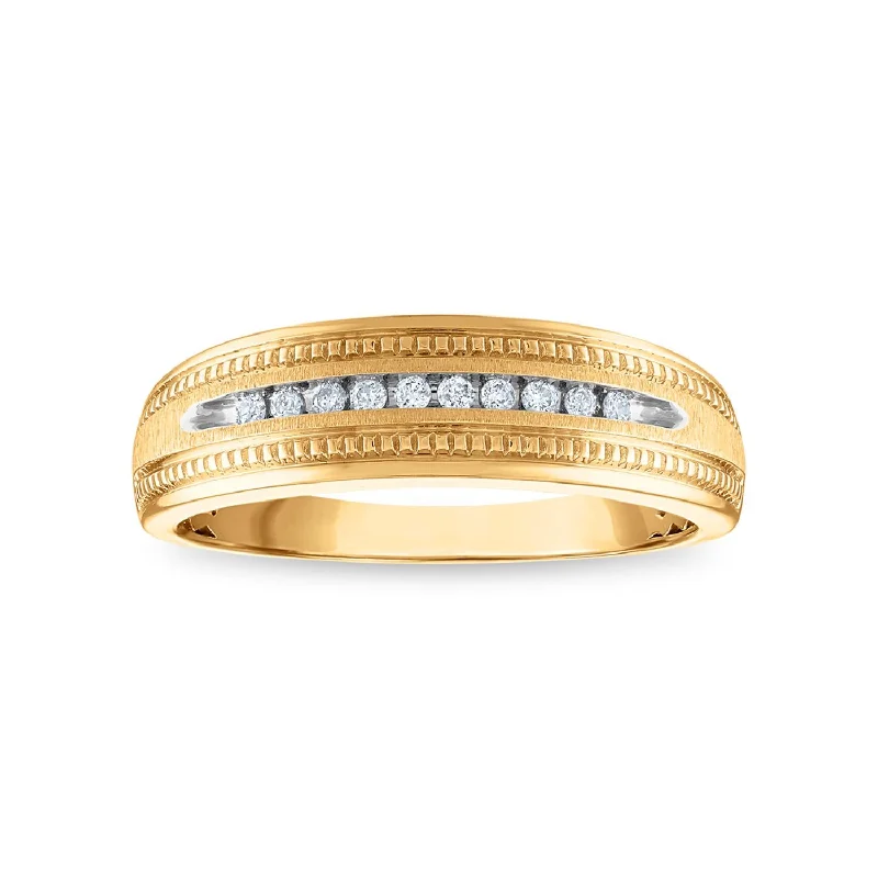 Celebrate With Sparkle – Jewelry Sale Now Live 1/10 CTW Diamond Wedding Ring in 10KT Yellow Gold Celebrate With Sparkle – Jewelry Sale Now Live 1/10 CTW Diamond Wedding Ring in 10KT Yellow Gold