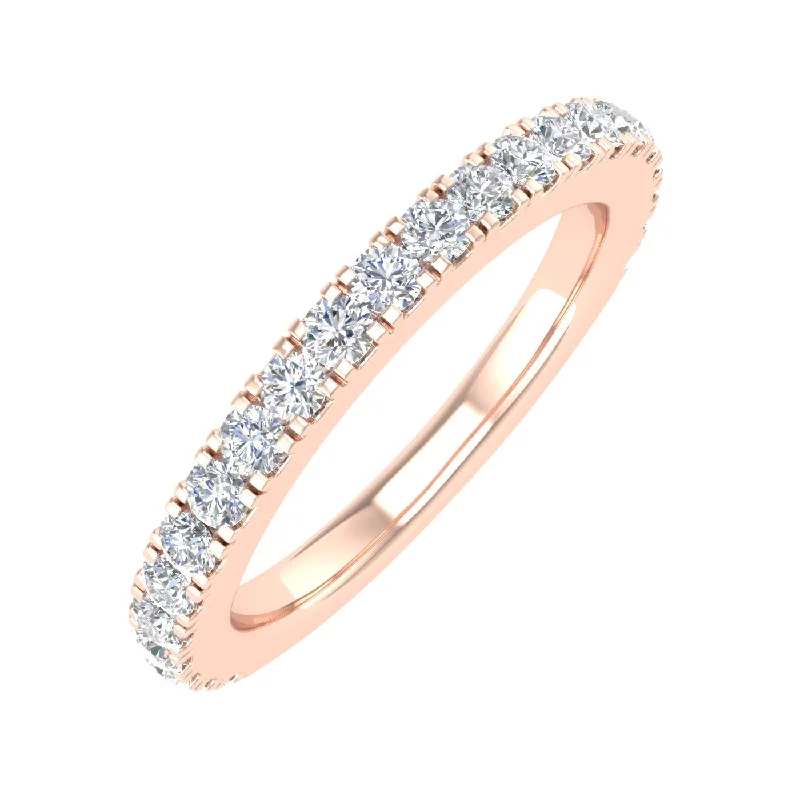 High-End Sparkle, Low-End Prices – Jewelry Sale Live 1/2 Carat Round Diamond Wedding Band Ring in Rose Gold - IGI Certified High-End Sparkle, Low-End Prices – Jewelry Sale Live 1/2 Carat Round Diamond Wedding Band Ring in Rose Gold - IGI Certified