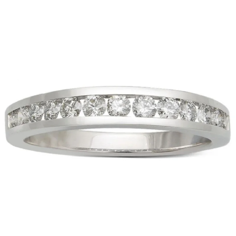 Jewelry Clearance Sale – Final Reductions 1/2 CTW Diamond Wedding Ring in 14KT White Gold Jewelry Clearance Sale – Final Reductions 1/2 CTW Diamond Wedding Ring in 14KT White Gold