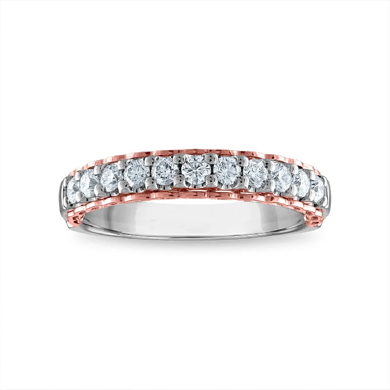 Grab Your Dream Jewelry At The Lowest Prices EcoLove 1/2 CTW Lab Grown Diamond Ring in 14KT White and Rose Gold Grab Your Dream Jewelry At The Lowest Prices EcoLove 1/2 CTW Lab Grown Diamond Ring in 14KT White and Rose Gold