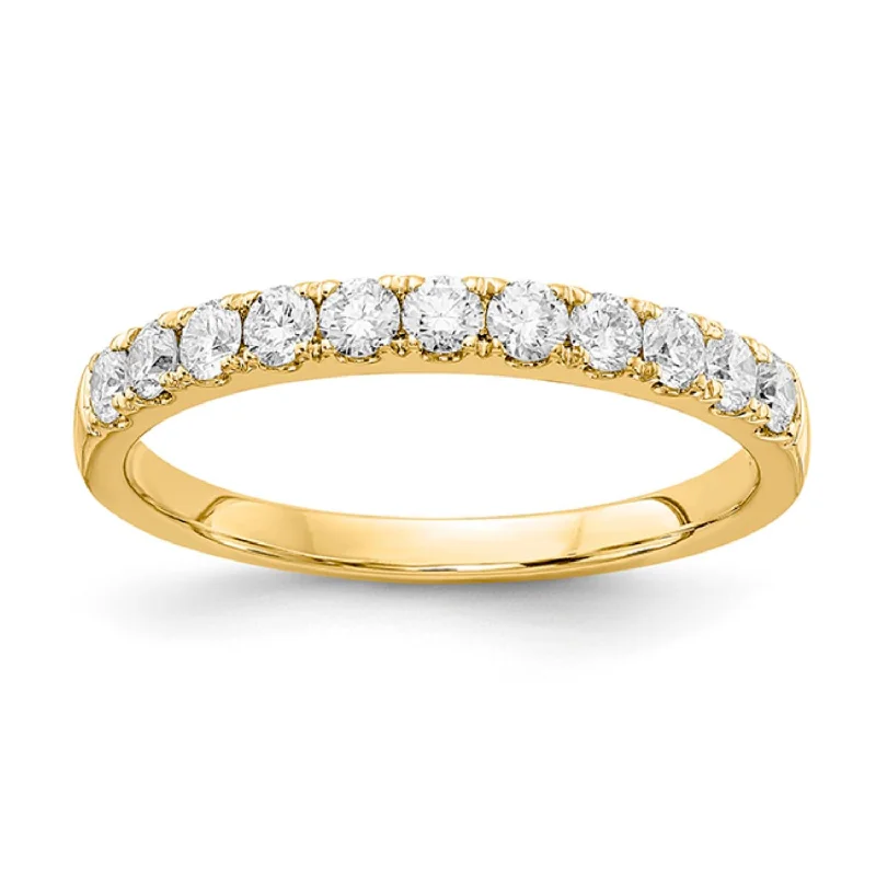 Shop Fine Jewelry With Exclusive Savings Signature EcoLove 1/2 CTW Lab Grown Diamond Wedding Ring in 14KT Yellow Gold Shop Fine Jewelry With Exclusive Savings Signature EcoLove 1/2 CTW Lab Grown Diamond Wedding Ring in 14KT Yellow Gold