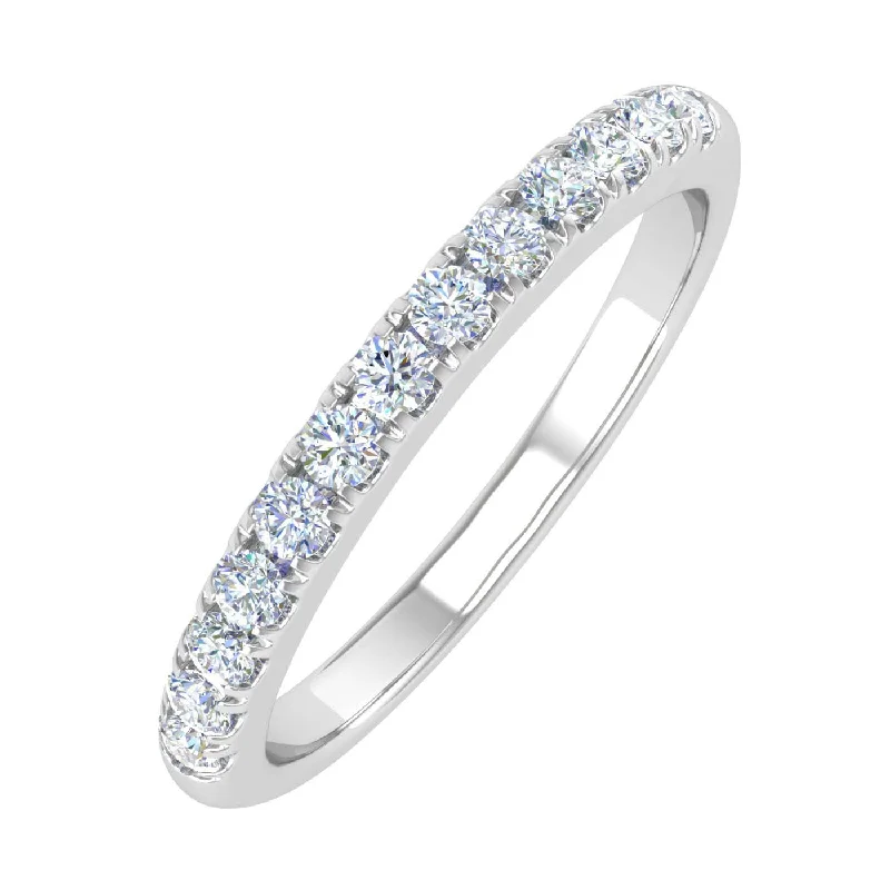 Celebrate With Sparkle – Jewelry Sale Now Live 1/4 Carat Prong Set Diamond Wedding Band Ring in Gold - IGI Certified Celebrate With Sparkle – Jewelry Sale Now Live 1/4 Carat Prong Set Diamond Wedding Band Ring in Gold - IGI Certified
